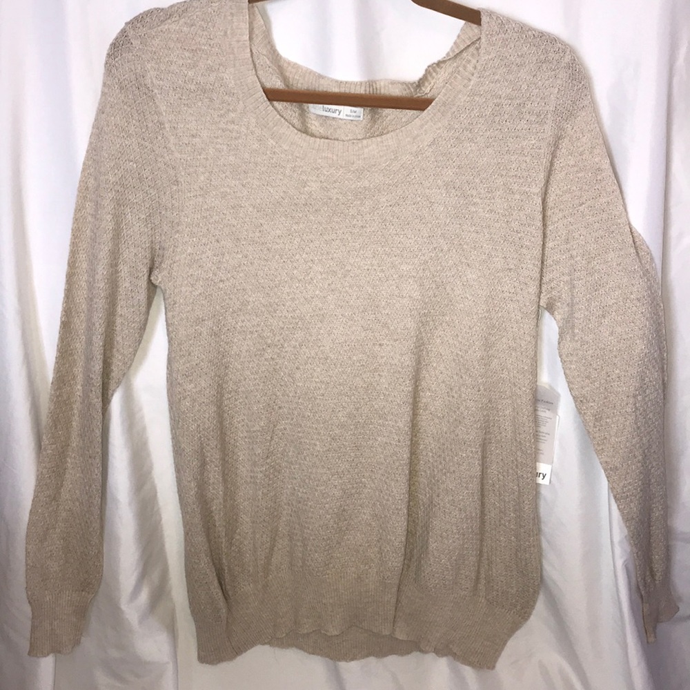 Waffle stitch cozy Subtle Luxury sweater